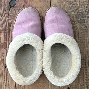 L.L. Bean Pink and Cream Women's Slippers